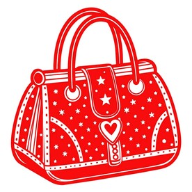 剪纸风格的手袋