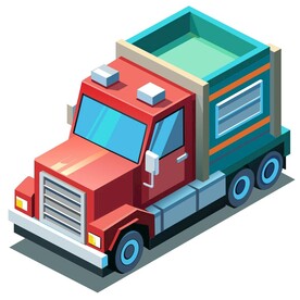 细节丰富的卡车 