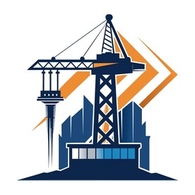 细节丰富的塔吊 Logo 设计