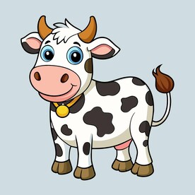 卡通奶牛