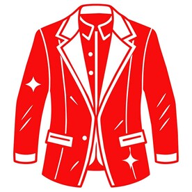 剪纸风格的西装外套