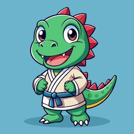 穿白色战斗服的拟人梁龙