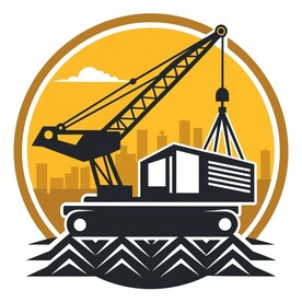 细节丰富的吊车 Logo 设计