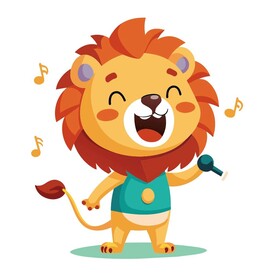 正在唱歌的狮子