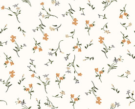 无缝   乱花 手绘花    