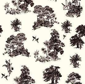 无缝   乱花 手绘花    