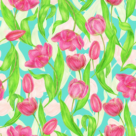 无缝   乱花 手绘花    