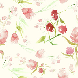 无缝   乱花 手绘花    