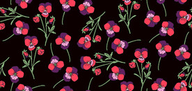 无缝   乱花 手绘花   