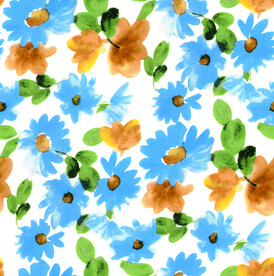 无缝   乱花 手绘花  