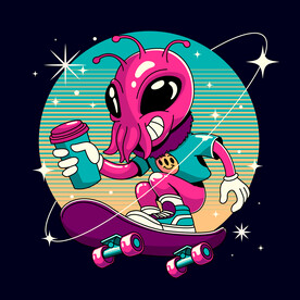 矢量卡通外星人