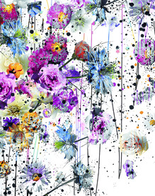 水彩花