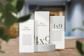 卡片名片海报纸袋文创贴图样机