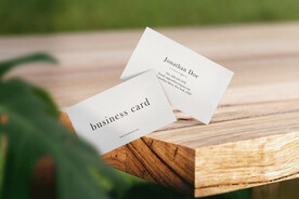 卡片名片海报纸袋文创贴图样机