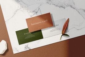 卡片名片海报纸袋文创贴图样机