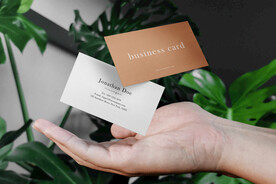 卡片名片海报纸袋文创贴图样机