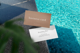 卡片名片海报纸袋文创贴图样机