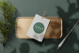 卡片名片海报纸袋文创贴图样机