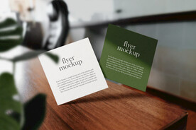 卡片名片海报纸袋文创贴图样机