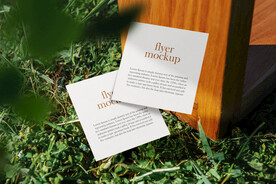 卡片名片海报纸袋文创贴图样机