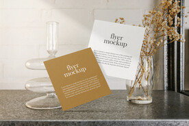 卡片名片海报纸袋文创贴图样机