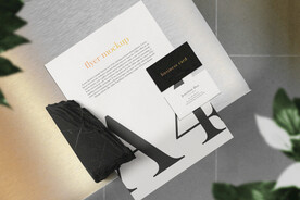 卡片名片海报纸袋文创贴图样机