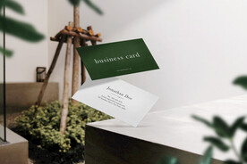 卡片名片海报纸袋文创贴图样机