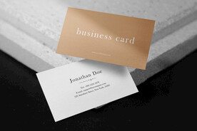 卡片名片海报纸袋文创贴图样机