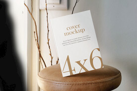 卡片名片海报纸袋文创贴图样机