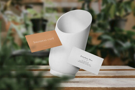 卡片名片海报纸袋文创贴图样机