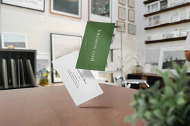 卡片名片海报纸袋文创贴图样机