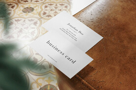 卡片名片海报纸袋文创贴图样机