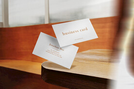 卡片名片海报纸袋文创贴图样机