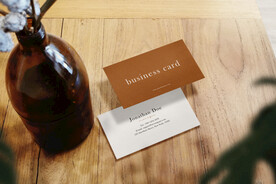 卡片名片海报纸袋文创贴图样机