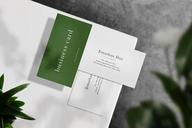 卡片名片海报纸袋文创贴图样机