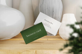 卡片名片海报纸袋文创贴图样机