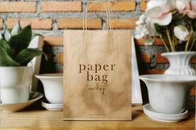 卡片名片海报纸袋文创贴图样机