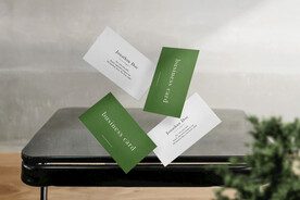 卡片名片海报纸袋文创贴图样机