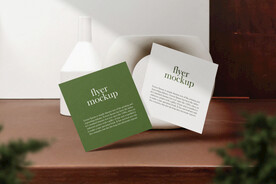 卡片名片海报纸袋文创贴图样机