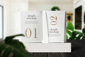 卡片名片海报纸袋文创贴图样机