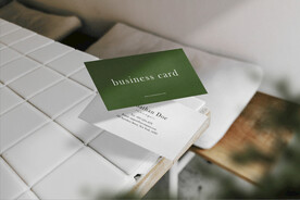 卡片名片海报纸袋文创贴图样机