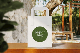 卡片名片海报纸袋文创贴图样机