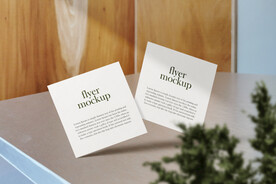 卡片名片海报纸袋文创贴图样机