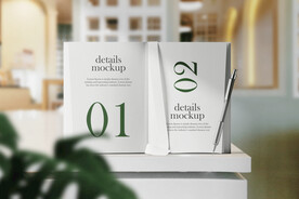 卡片名片海报纸袋文创贴图样机