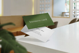 卡片名片海报纸袋文创贴图样机