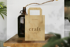 卡片名片海报纸袋文创贴图样机