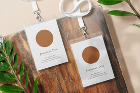 卡片名片海报纸袋文创贴图样机