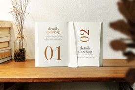 卡片名片海报纸袋文创贴图样机