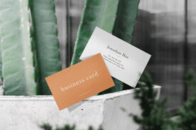 卡片名片海报纸袋文创贴图样机