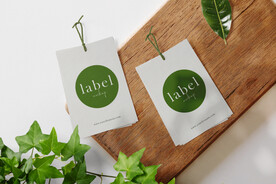 卡片名片海报纸袋文创贴图样机